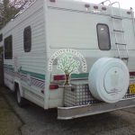 Chevrolet winnebego motorhome converted to lpg auotgas tank at rear