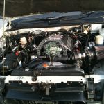 Isuzu V cross vehi cross engine bay after lpg conversion GM 3.5 engine