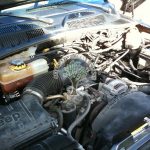 Jeep Cherokee KJ 3.7 V6 under bonnet after lpg conversion