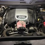 Jeep Commander 5.7 Hemi engine bay after LPG conversion optional Cone filter