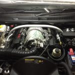 Jeep Grand Cherokee 6.1 srt8 engine bay after conversion no loss in power