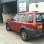 Land Rover Freelander 1.8 being filled up with lpg at autogas station in Tyrone