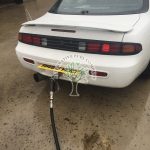 Nissan 200 sx s14 Turbo being filled up with autogas lpg