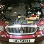 Rover 75 2.5 v6 engine bay after lpg autogas conversion
