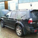 mitsubishi shogun 3.0 sport filling up with lpg at autogas station in Northern Ireland